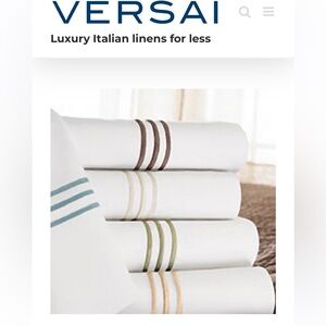 VERSAI Luxury ITALIAN Hotel 100% Egyptian cotton two pillow